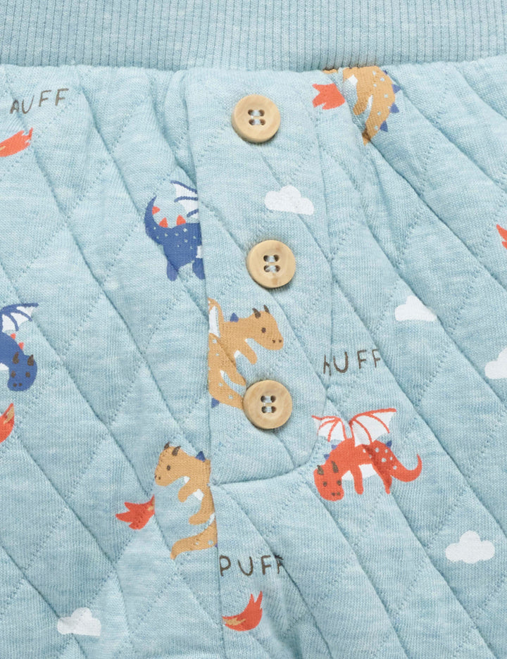 Dragon Print Quilted Track Set