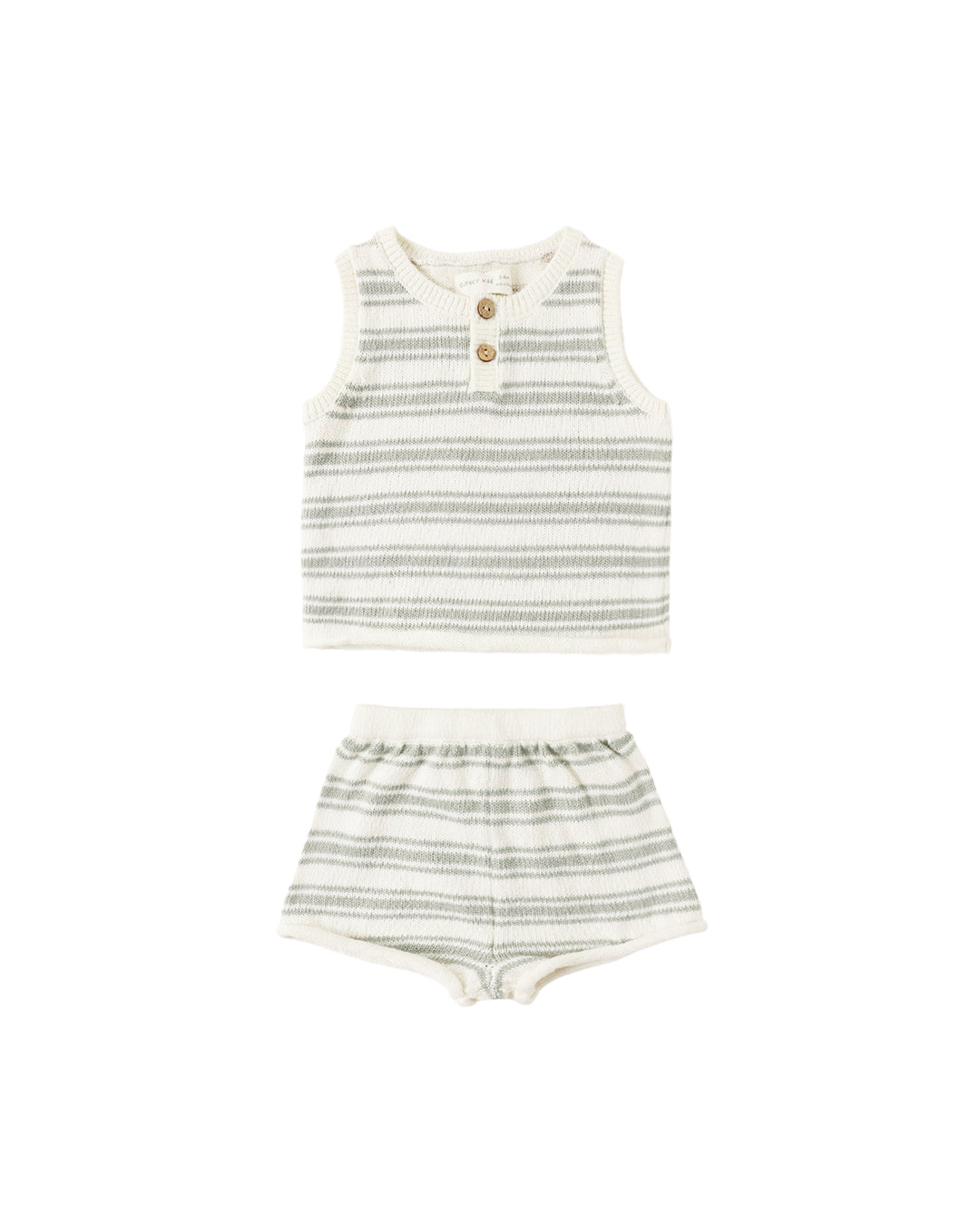 Taylor Knit Set Sage Stripe
