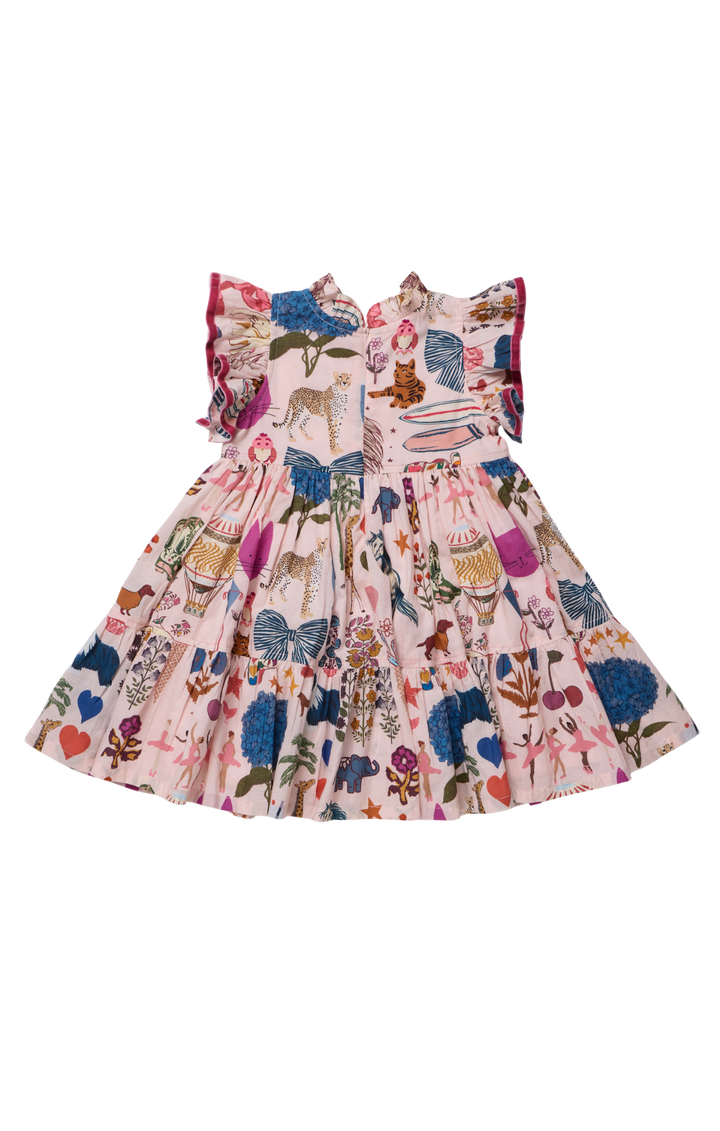 Girls Jennifer Dress - 20 Years of Pink Chicken