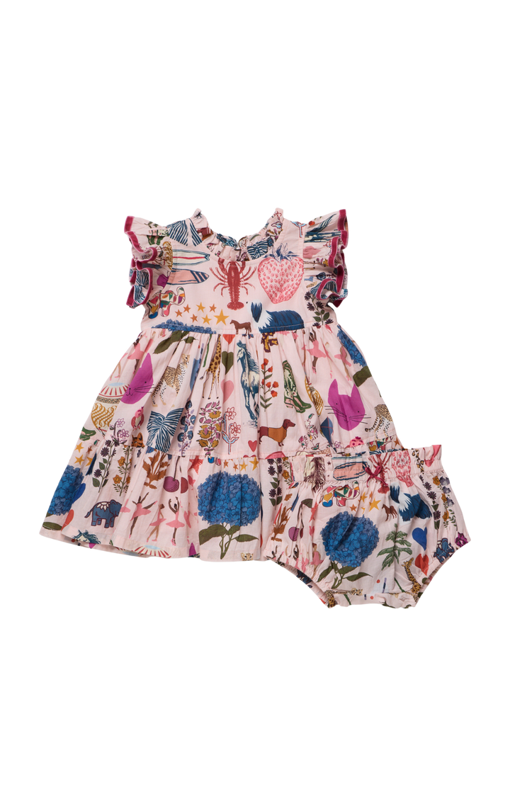Baby Girls Jennifer Dress - 20 Years of Pink Chicken