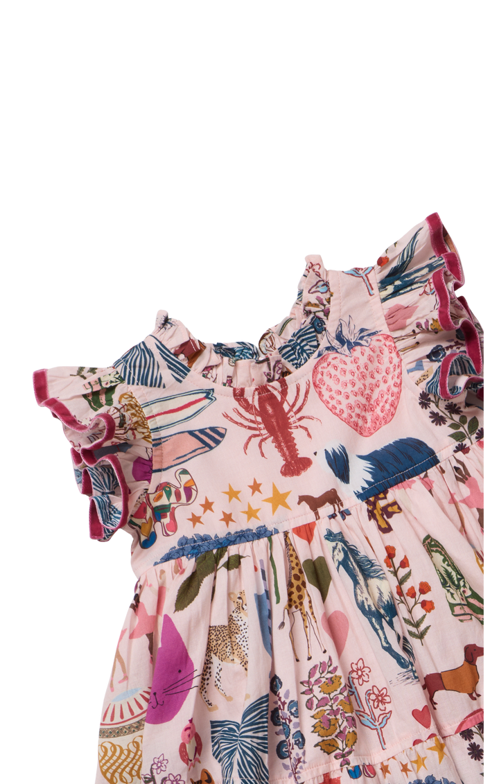 Baby Girls Jennifer Dress - 20 Years of Pink Chicken
