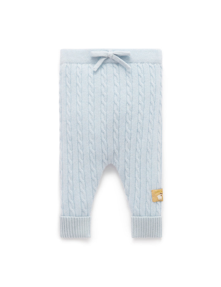 Pale Blue Cashmere Leggings