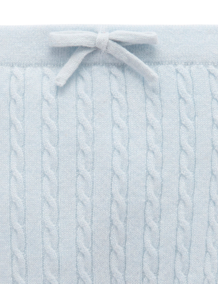 Pale Blue Cashmere Leggings