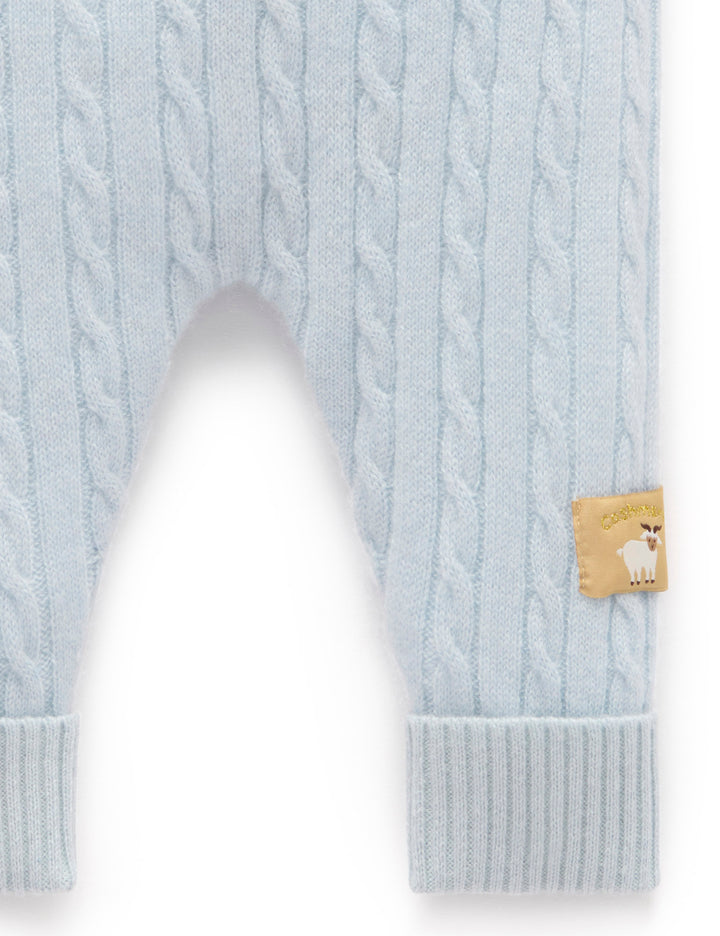 Pale Blue Cashmere Leggings