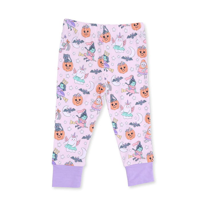 Halloween Monster Dress Up Pink - Long Sleeve Loungewear Set