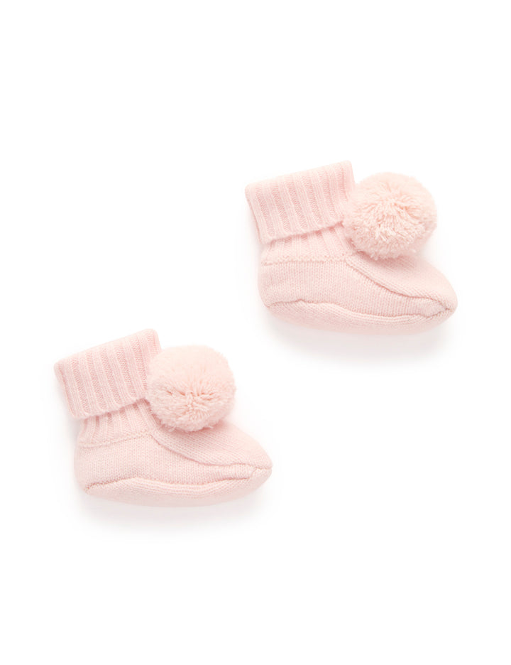 Pink Cashmere Booties