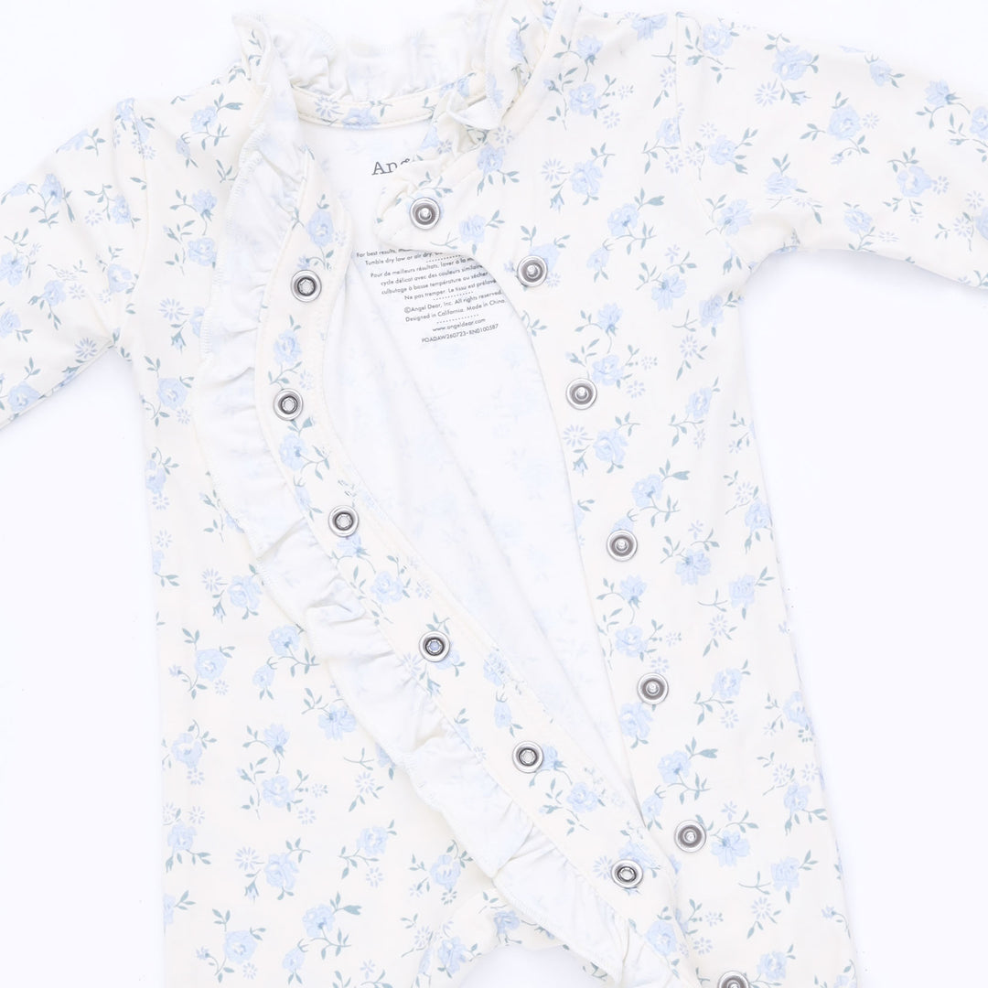 Rose Briar — Kimono Ruffle Snap Footie