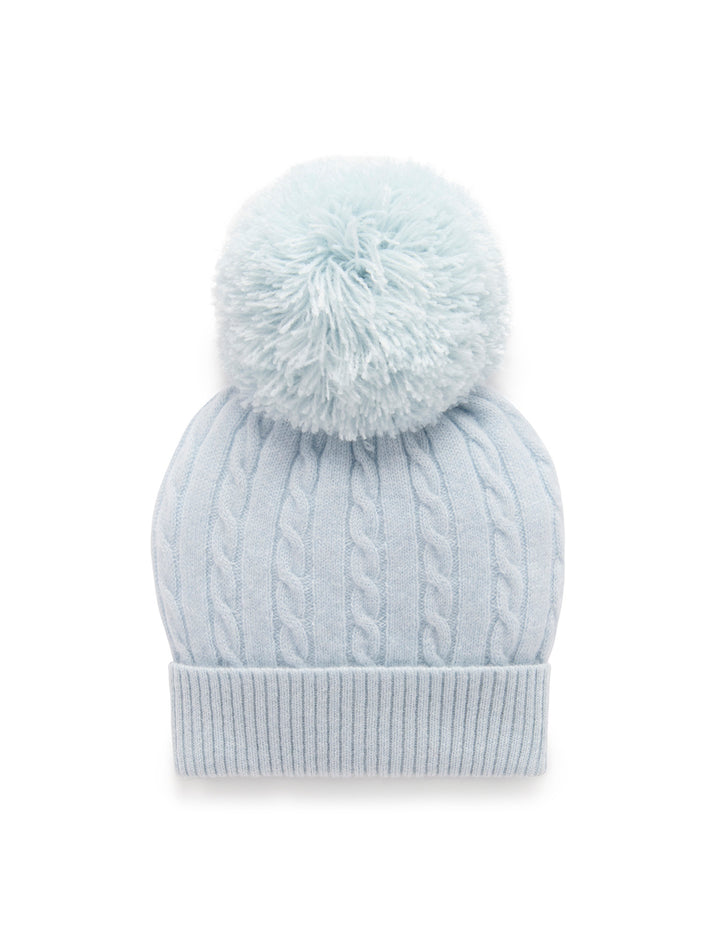 Pale Blue Cashmere Beanie