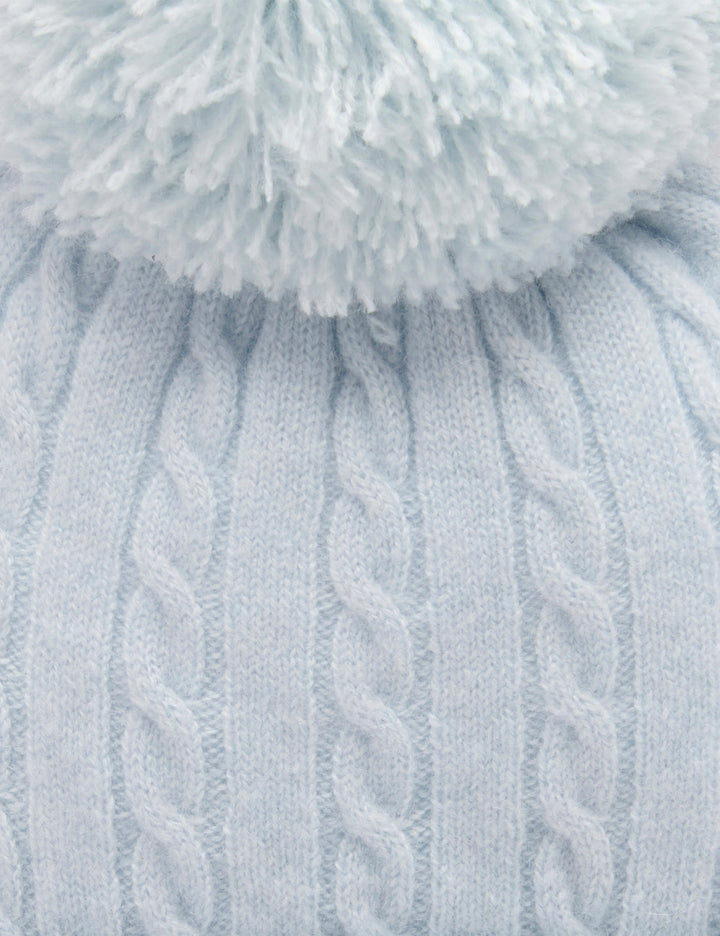 Pale Blue Cashmere Beanie