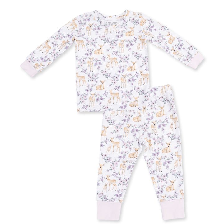 Floral Deer — Long Sleeve Loungewear Set