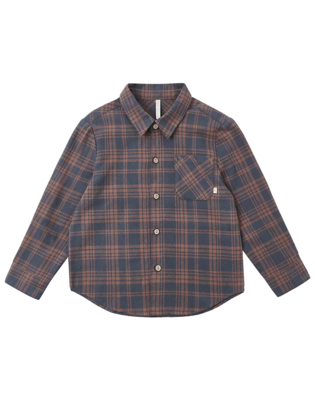 Collared Long Sleeve Shirt – Midnight Plaid