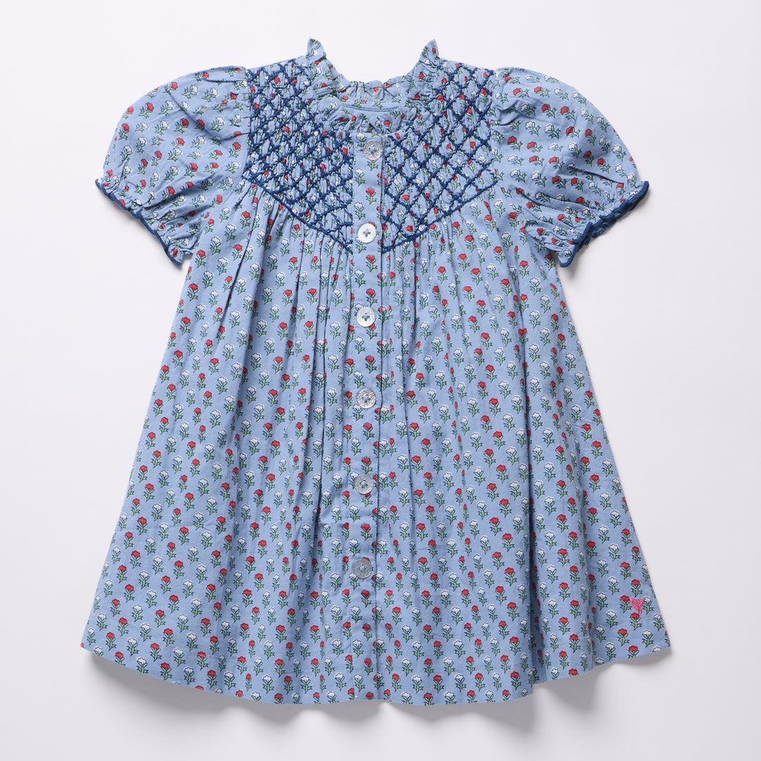 Lucia Dress – Light Blue Carnation