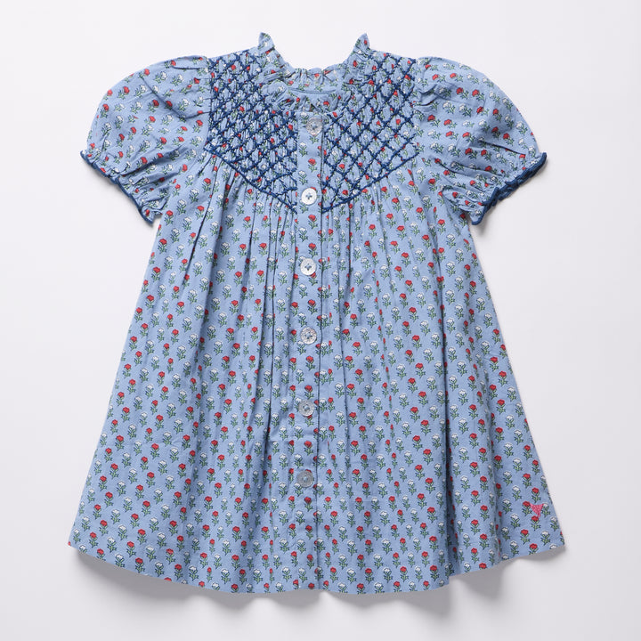 Lucia Dress – Light Blue Carnation