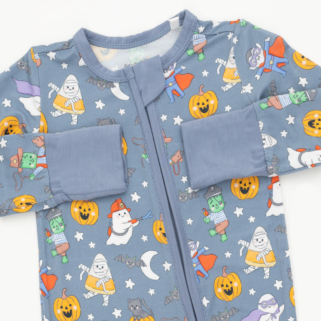 Halloween Monster Dress Up Blue - Convertible Romper