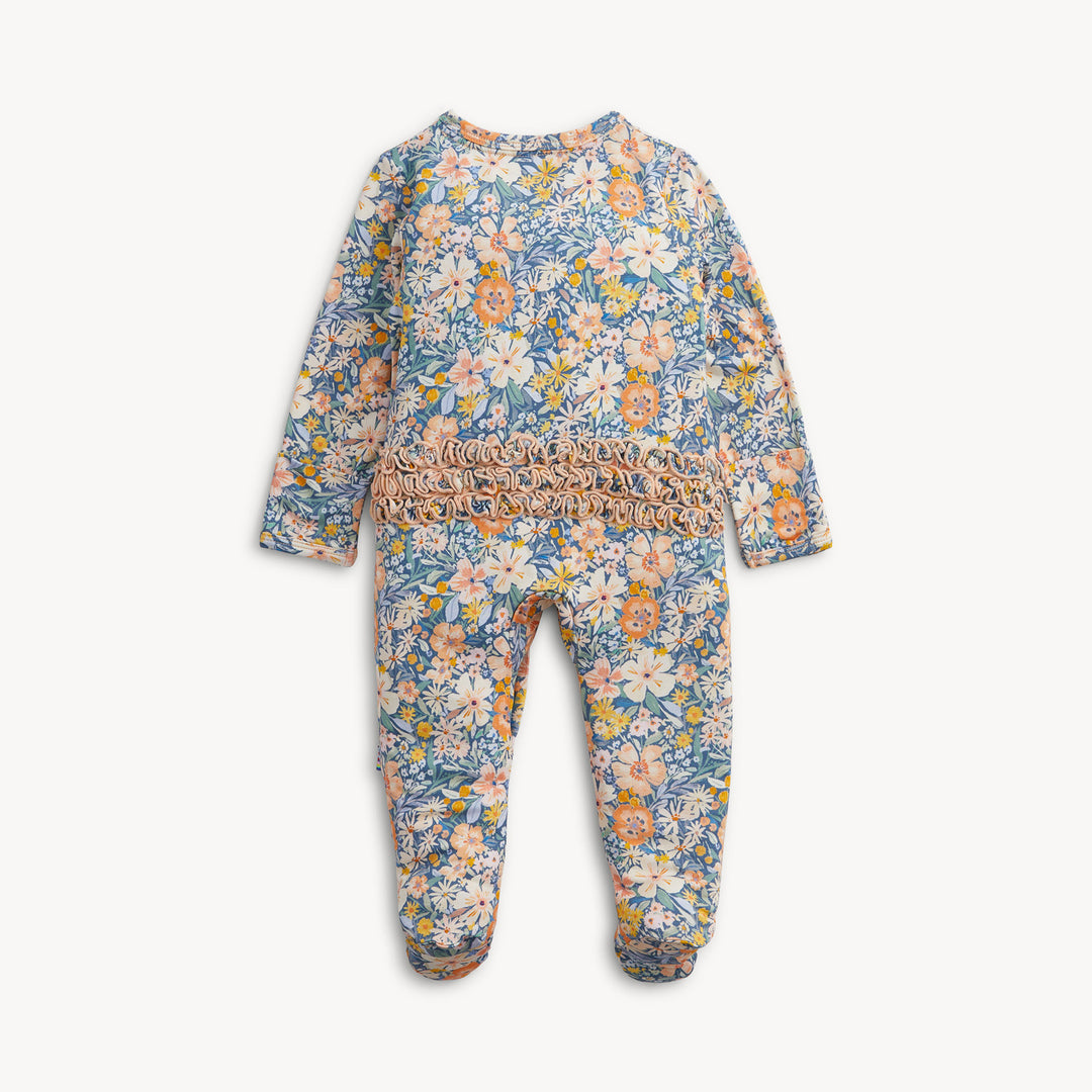 Flora Modal Ruffle Footie