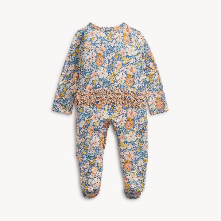 Flora Modal Ruffle Footie