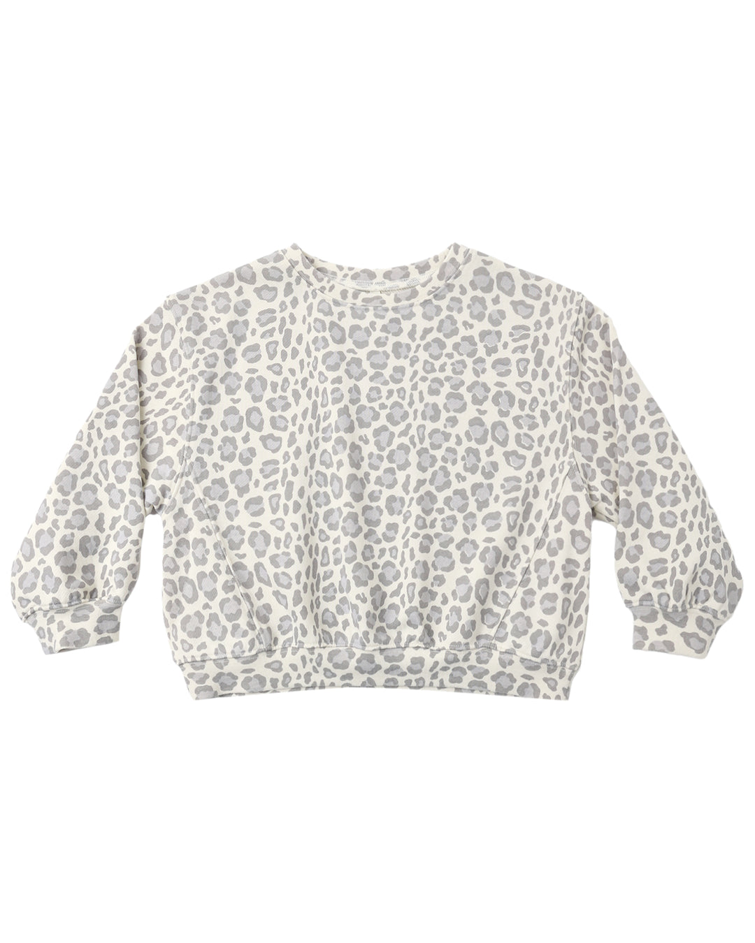 Oversized Sweatshirt – Blue Leopard