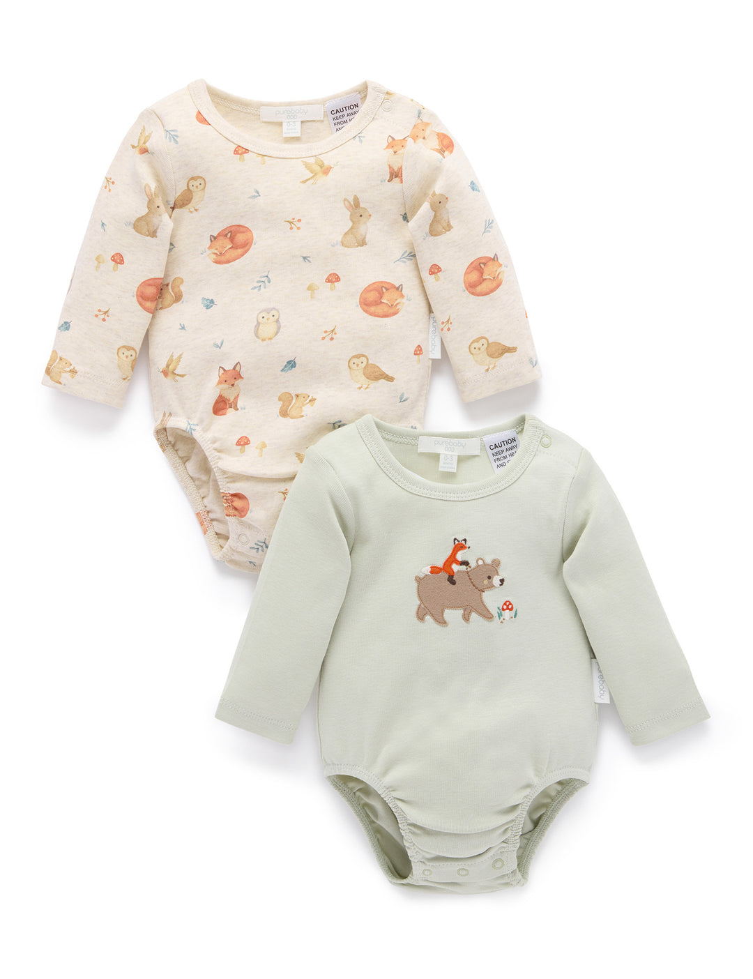 Woodland Print 2 Pack Bodysuit