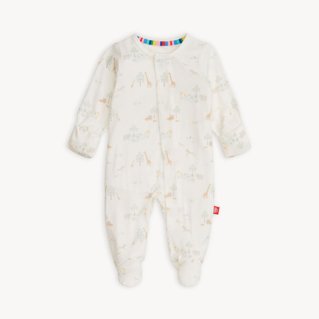 White Serene Safari Footie