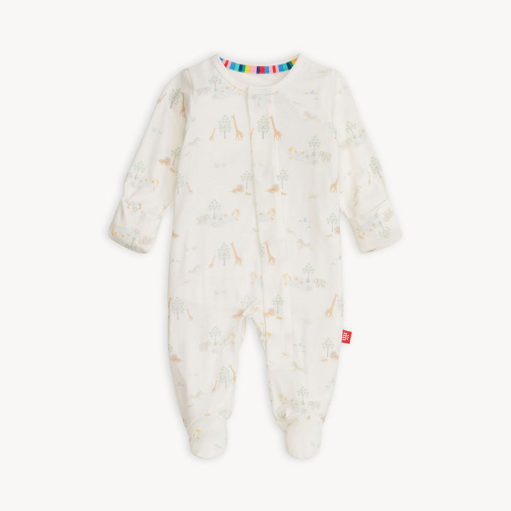 White Serene Safari Footie