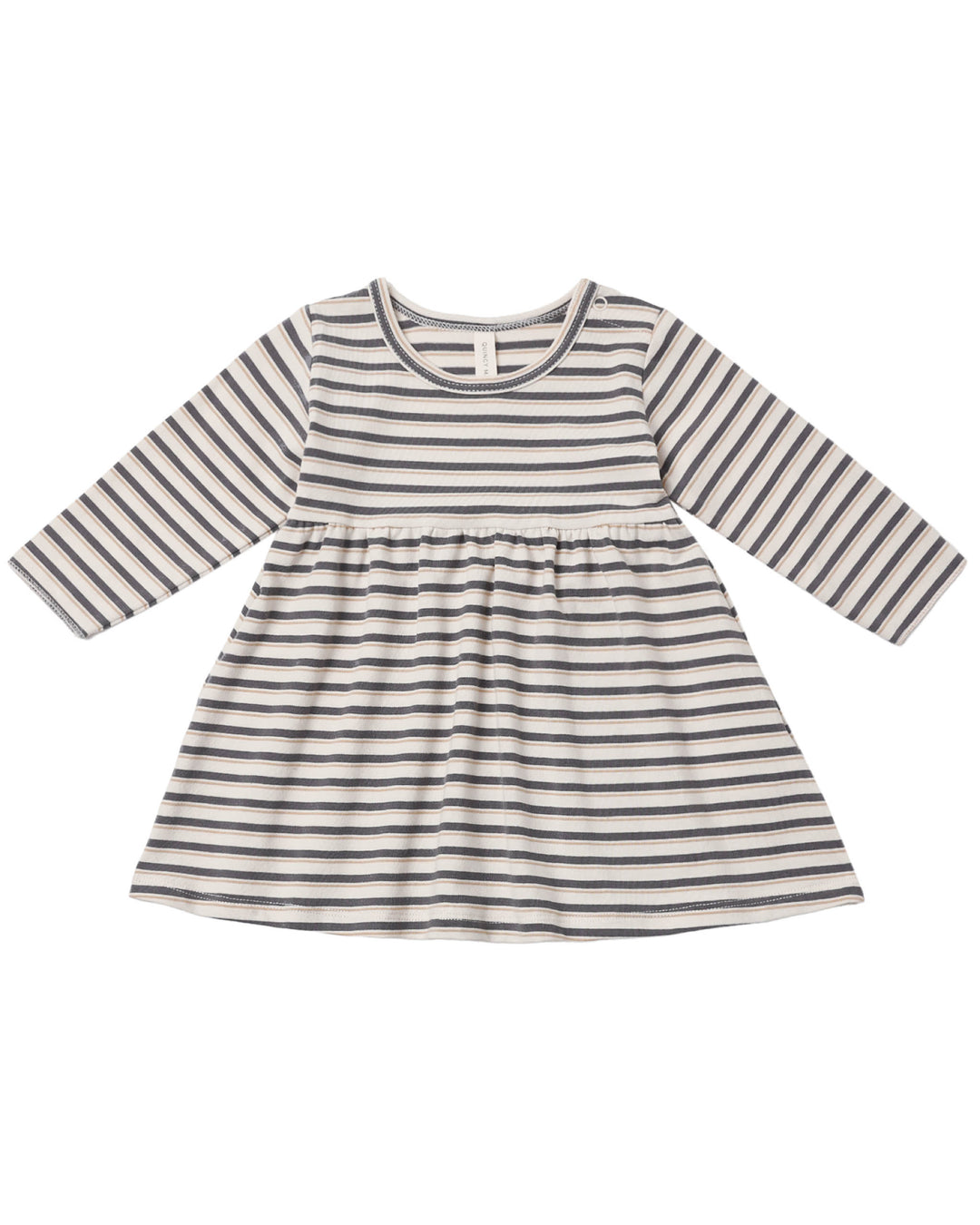 Long Sleeve Baby Dress – Vintage Stripe