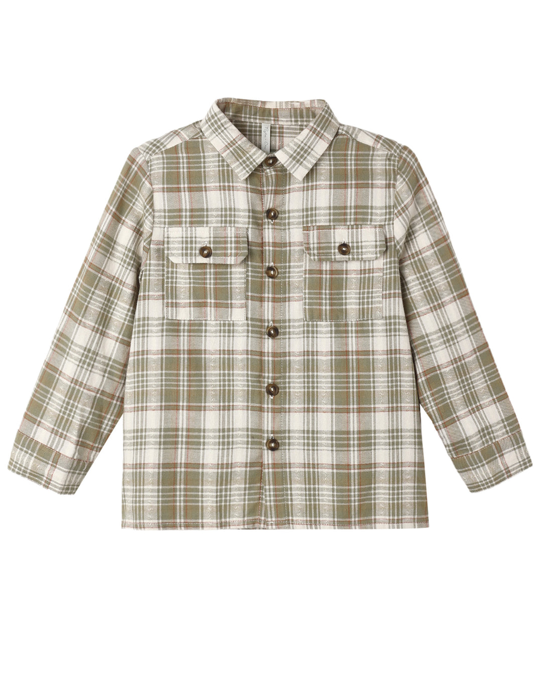 Pocketed Corduroy Shirt – Olive Dobby Plaid
