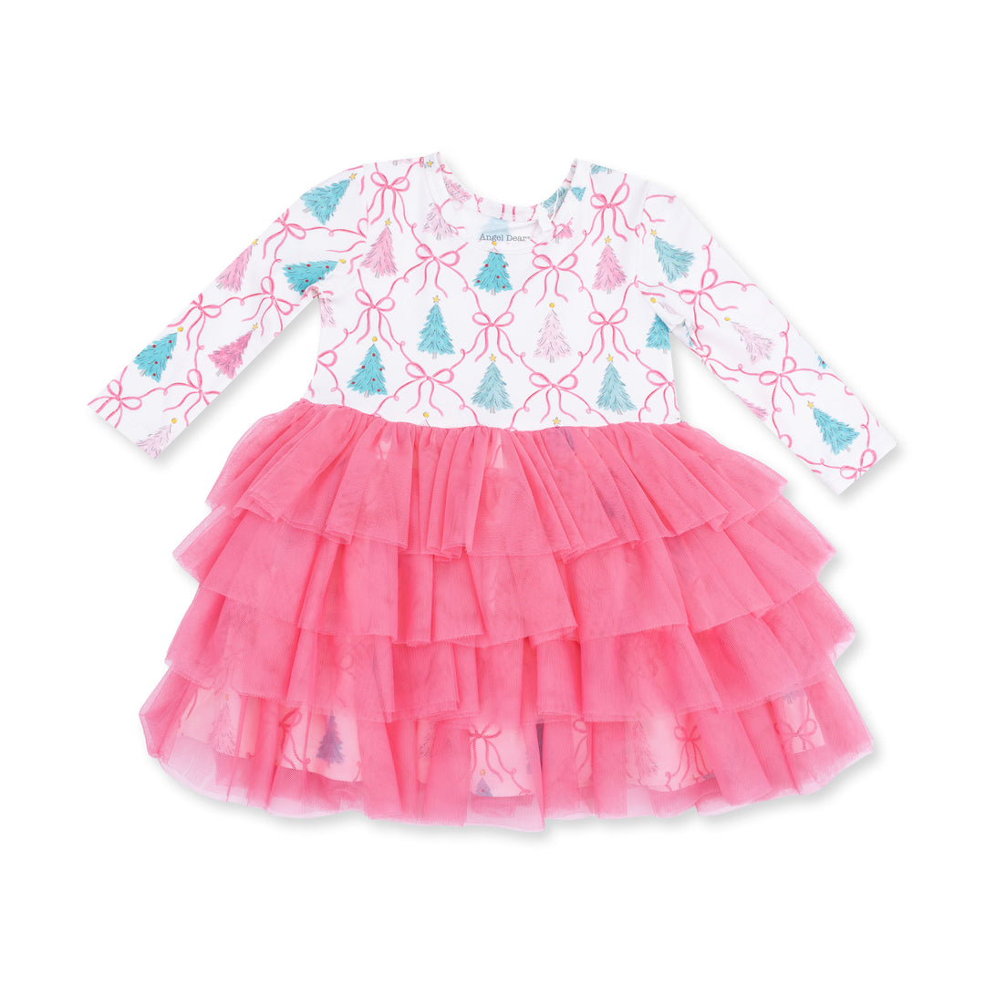 Bow Trellis Tree - Twirly Long Sleeve Tutu Dress And Cartwheel Short