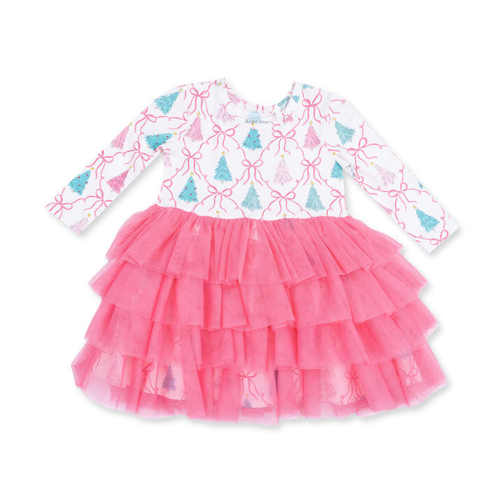 Bow Trellis Tree - Twirly Long Sleeve Tutu Dress And Cartwheel Short