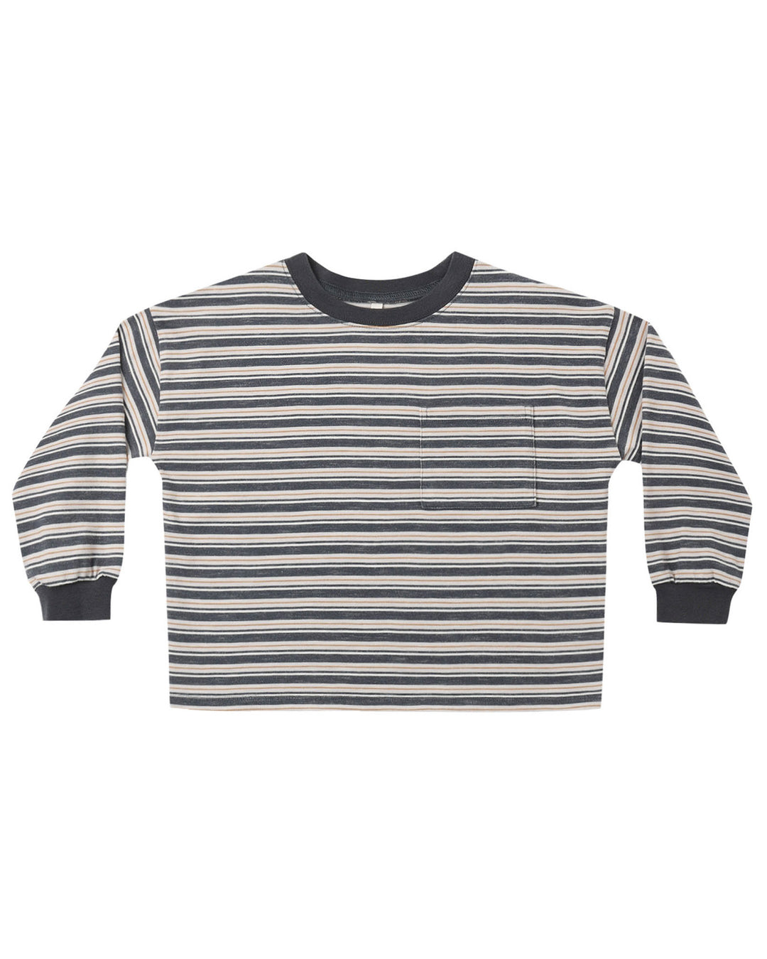 Relaxed Long Sleeve Tee | Blue Stripe