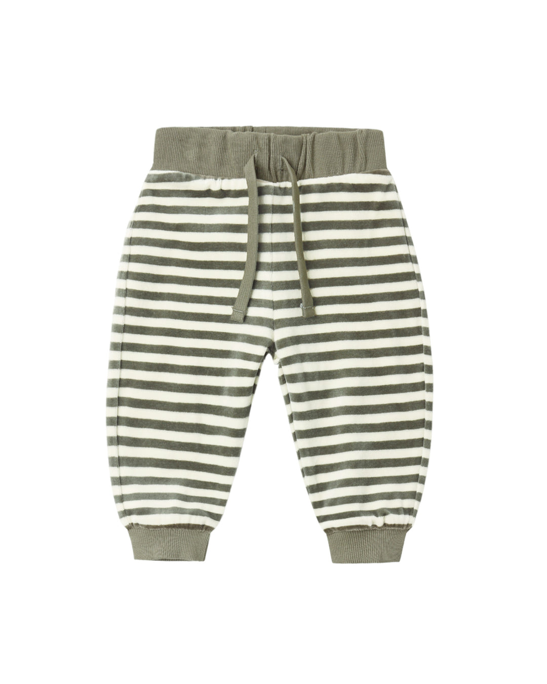 Velour Relaxed Sweatpant – Spruce Stripe