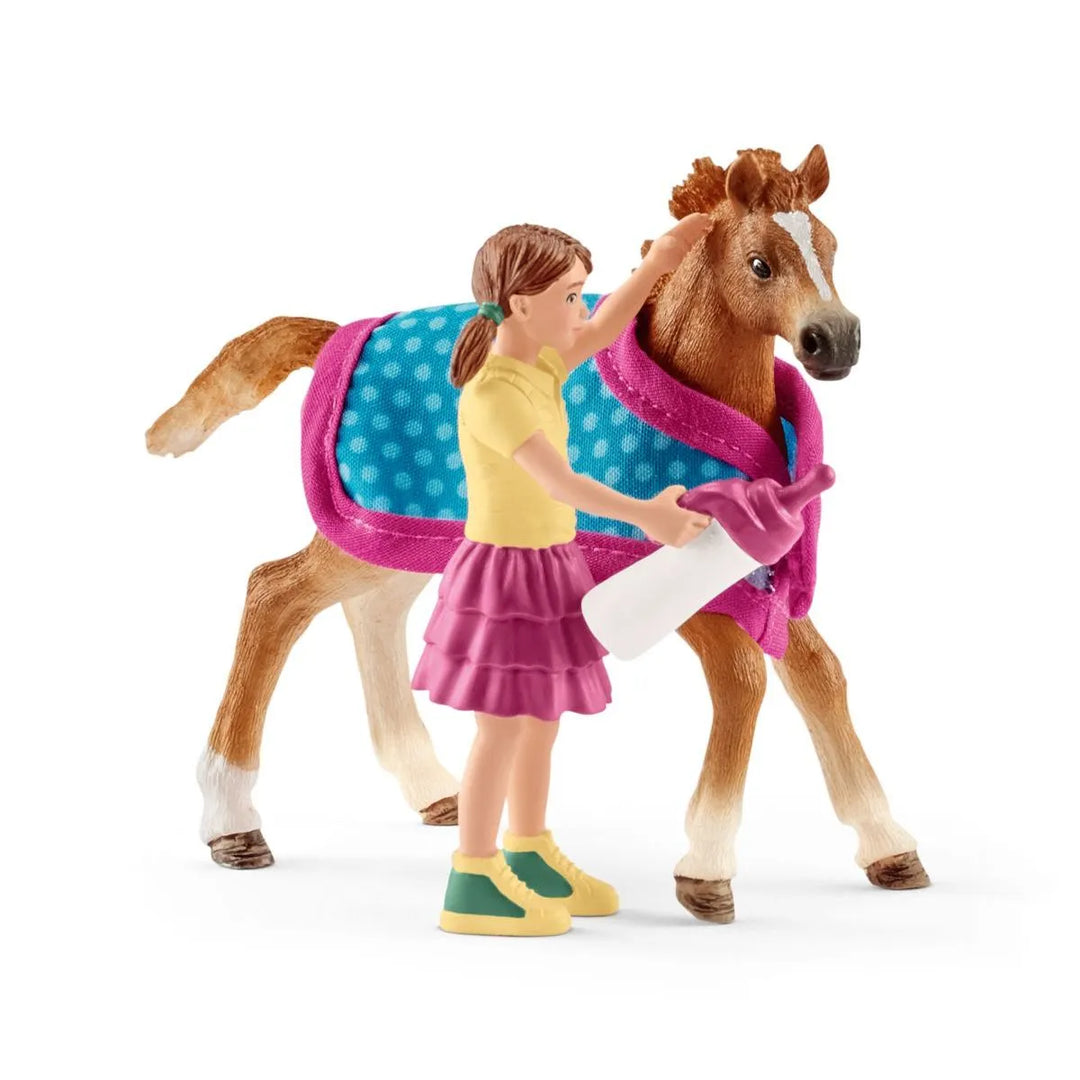 Schleich Foal with Blanket