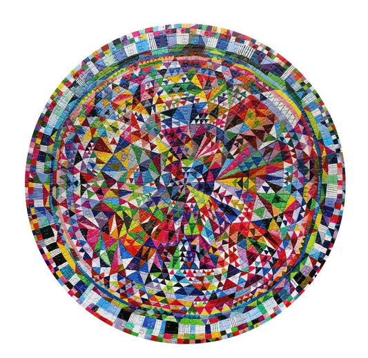 Triangle Pattern 500pc Round Puzzle