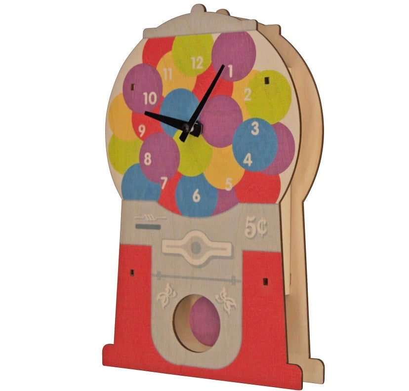 Gum ball machine clock