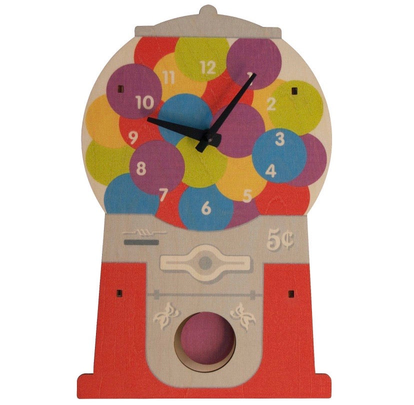 Gum ball machine clock