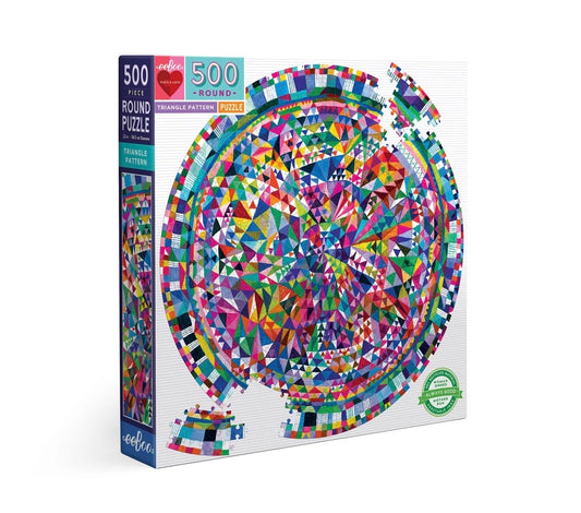 Triangle Pattern 500pc Round Puzzle